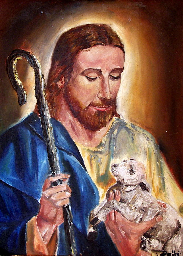 644x900 The Lord Is My Shepherd Painting By Patricia Trudeau - The Lord Is My Shepherd Painting