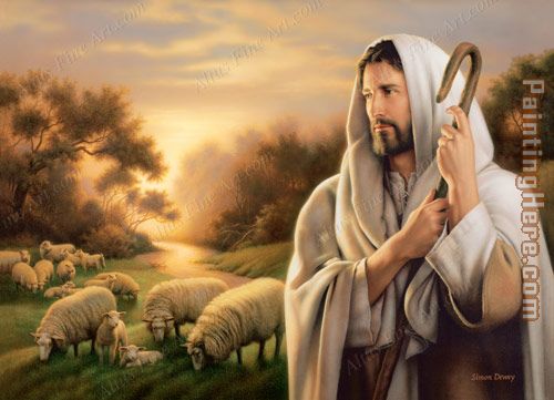 500x361 2011 The Lord Is My Shepherd Painting Anysize 50% Off - The Lord Is My Shepherd Painting