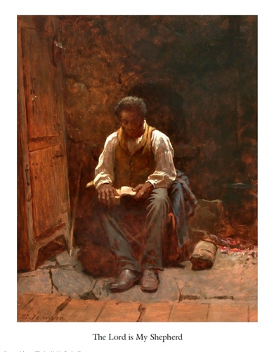 390x500 The Lord Is My Shepherd By Eastman Johnson - The Lord Is My Shepherd Painting