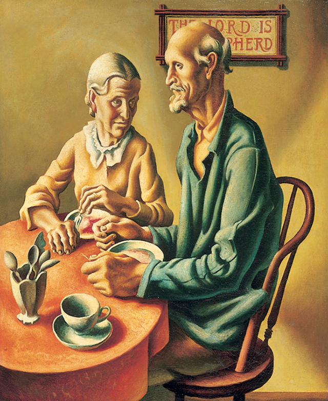 640x784 Thomas Hart Benton - The Lord Is My Shepherd Painting