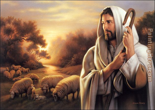 631x450 Unknown Artist The Lord Is My Shepherd Painting Anysize 50% Off - The Lord Is My Shepherd Painting