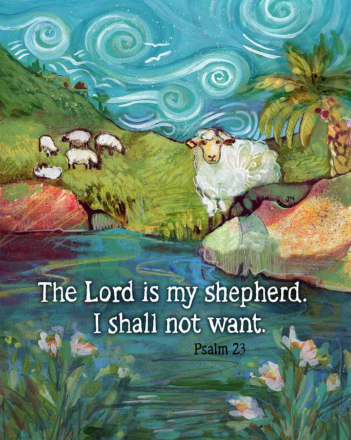 The Lord Is My Shepherd Painting at PaintingValley.com | Explore ...