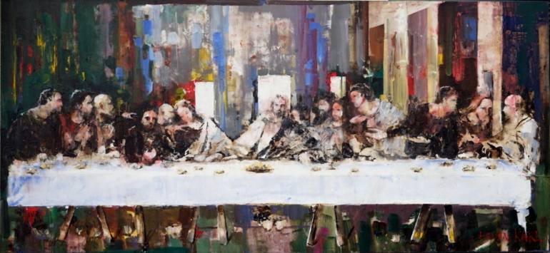 770x355 Saatchi Art Da Vinci Revival - The Lords Supper Painting