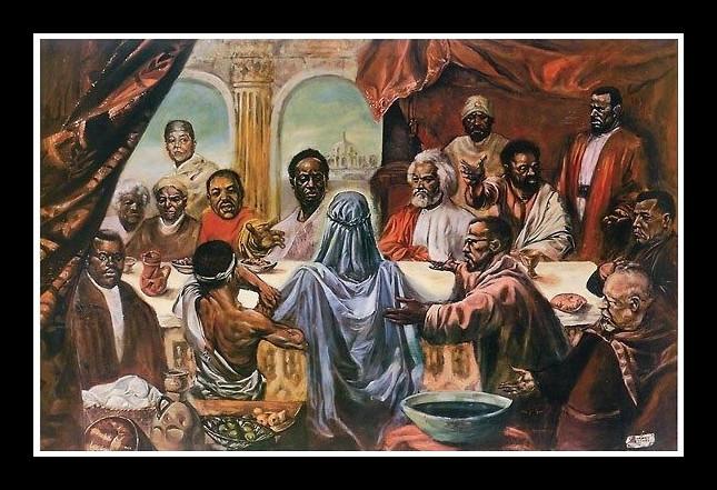 645x441 The Last Supper Great African Americans By Cornell Barnes (Art - The Lords Supper Painting