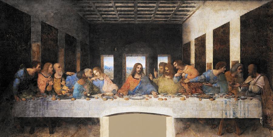 900x452 The Last Supper Painting By Leonardo Da Vinci - The Lords Supper Painting