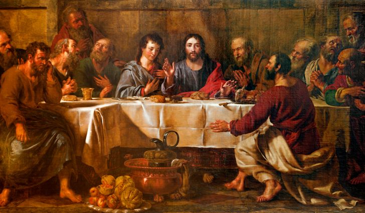 728x425 Famous Artwork The Last Supper - The Lords Supper Painting