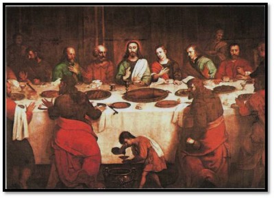 400x289 The Painting Of The Last Supper - The Lords Supper Painting