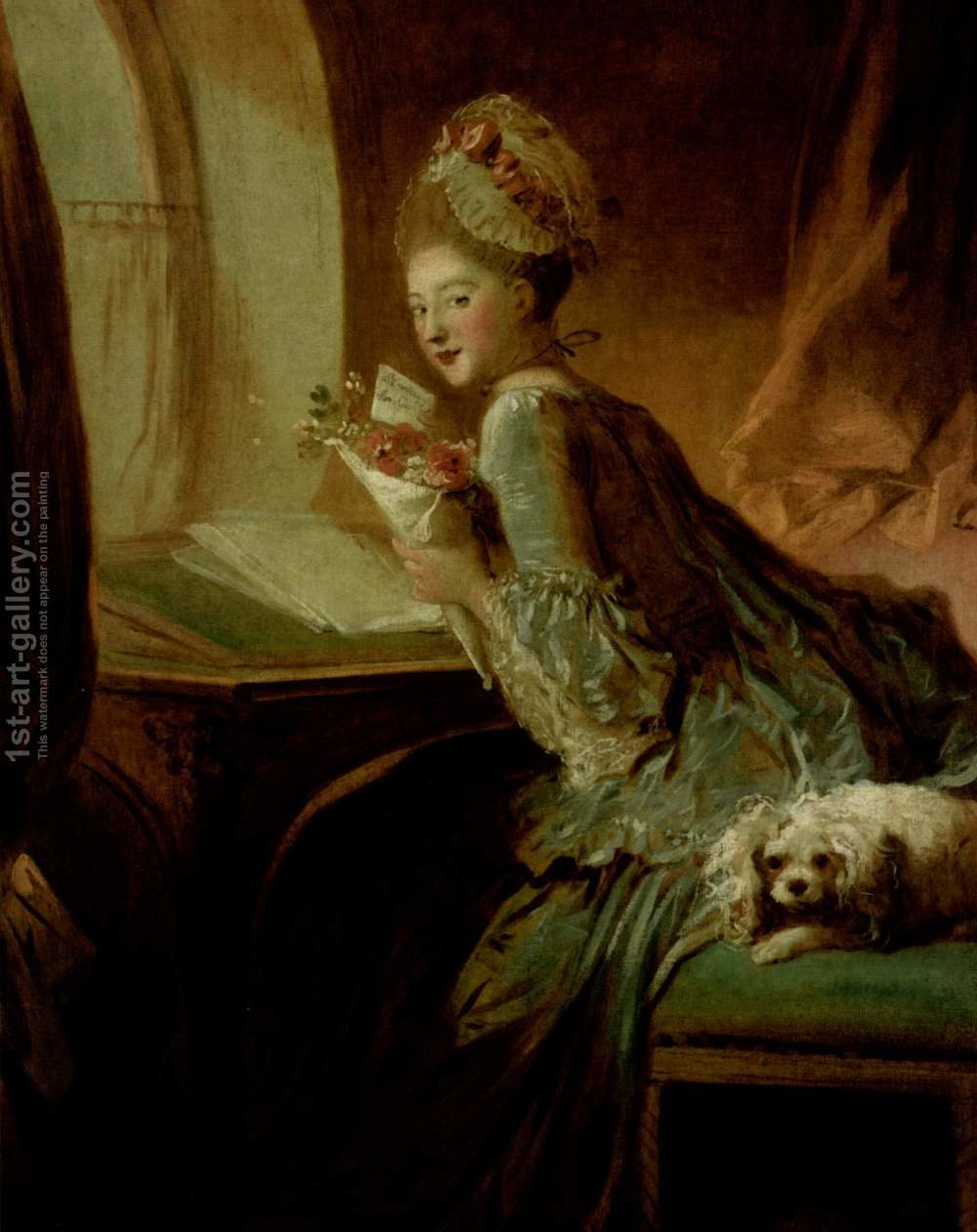 1000x1261 The Love Letter 1770s Jean Honore Fragonard Reproduction 1st Art - The Love Letter Painting