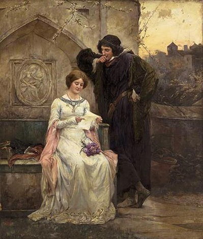 399x470 The Love Letter By George Edward Robertson On Artnet - The Love Letter Painting