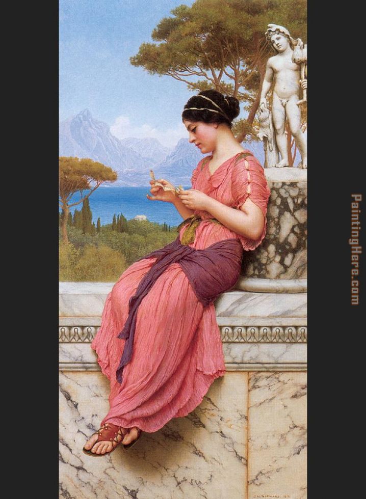 718x980 John William Godward The Love Letter Painting Anysize 50% Off - The Love Letter Painting