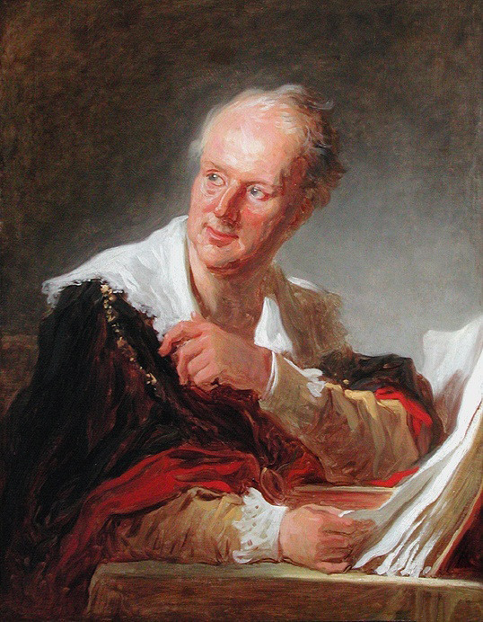 538x692 Portrait Of Denis Diderot - The Love Letter Painting Jean Honore Fragonard