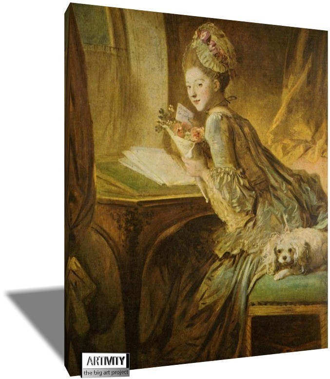 677x777 The Love Letter, Jean Fragonard On Sale - The Love Letter Painting Jean Honore Fragonard