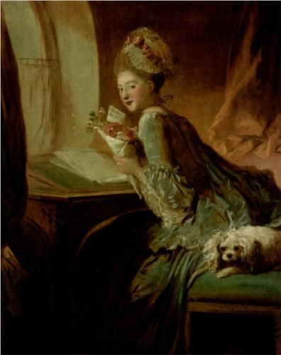 396x500 The Love Letter - The Love Letter Painting Jean Honore Fragonard