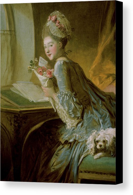 508x740 The Love Letter Canvas Print Canvas Art By Jean Honore Fragonard - The Love Letter Painting Jean Honore Fragonard