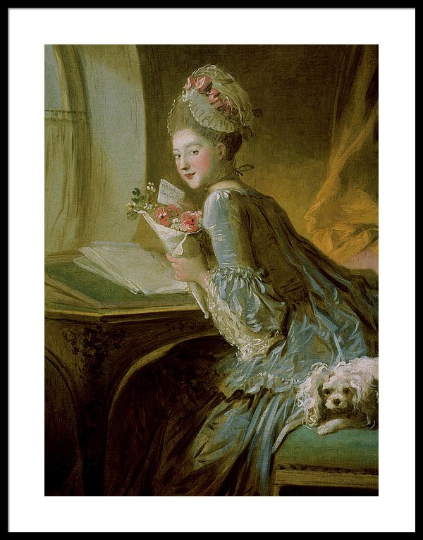 600x766 The Love Letter Framed Print By Jean Honore Fragonard - The Love Letter Painting Jean Honore Fragonard