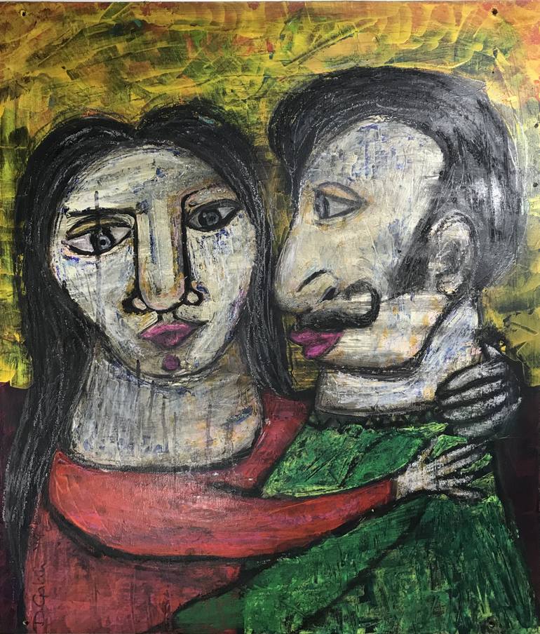 770x904 Saatchi Art The Lovers Painting By David Galan - The Lovers Painting