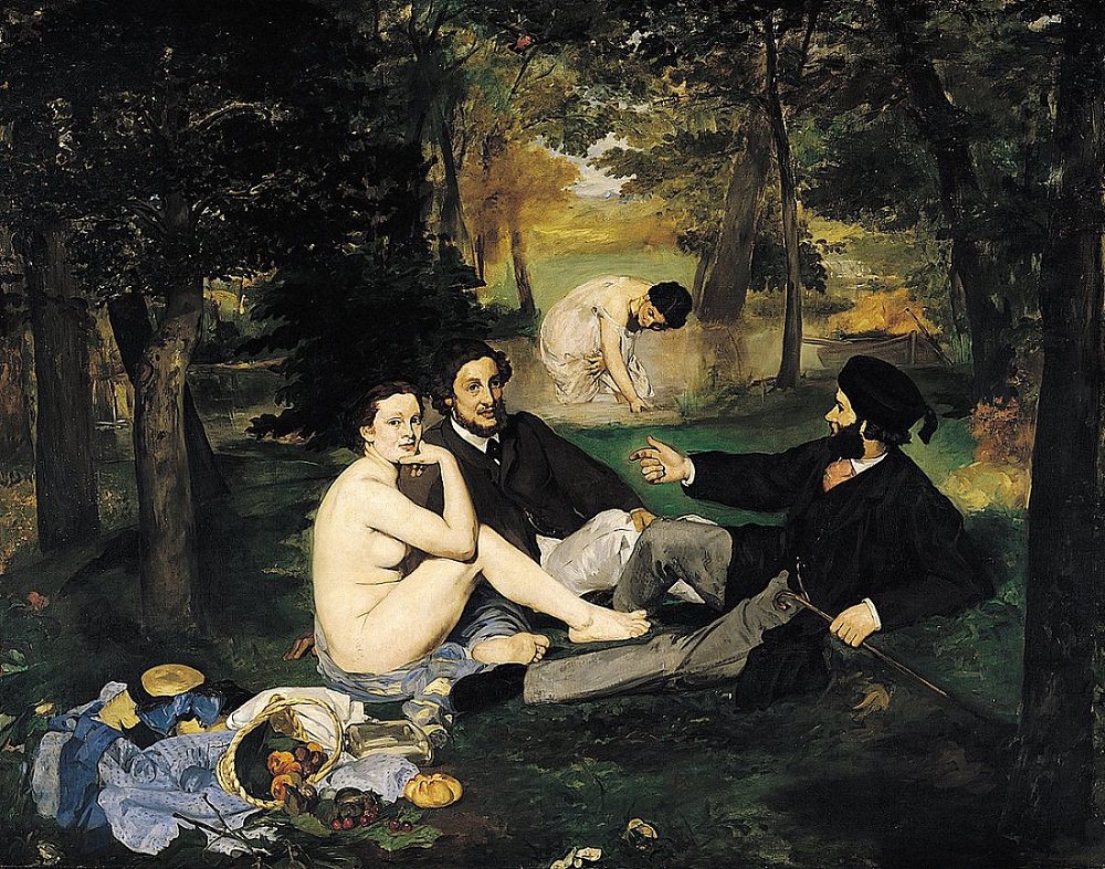 1000x787 The Luncheon On The Grass, 1862 By Edouard Manet - The Luncheon On The Grass Painting