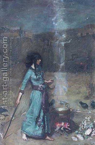 395x600 Study For The Magic Circle Waterhouse Reproduction 1st Art Gallery - The Magic Circle Painting