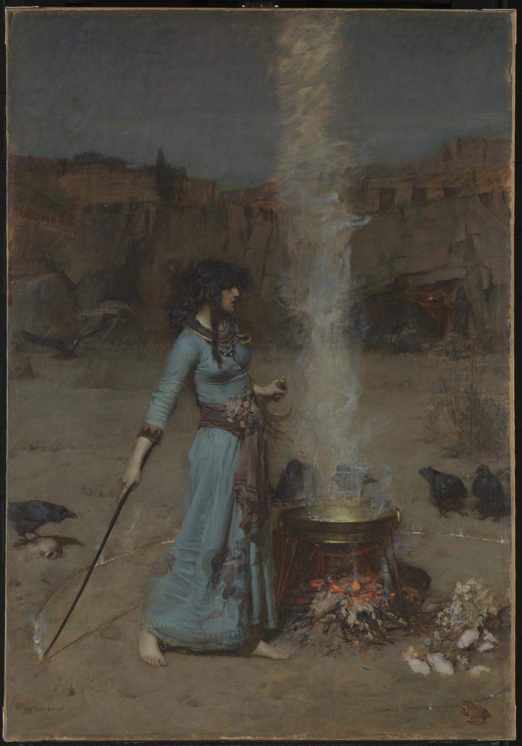 1074x1536 The Magic Circle', John William Waterhouse, 1886 Tate - The Magic Circle Painting
