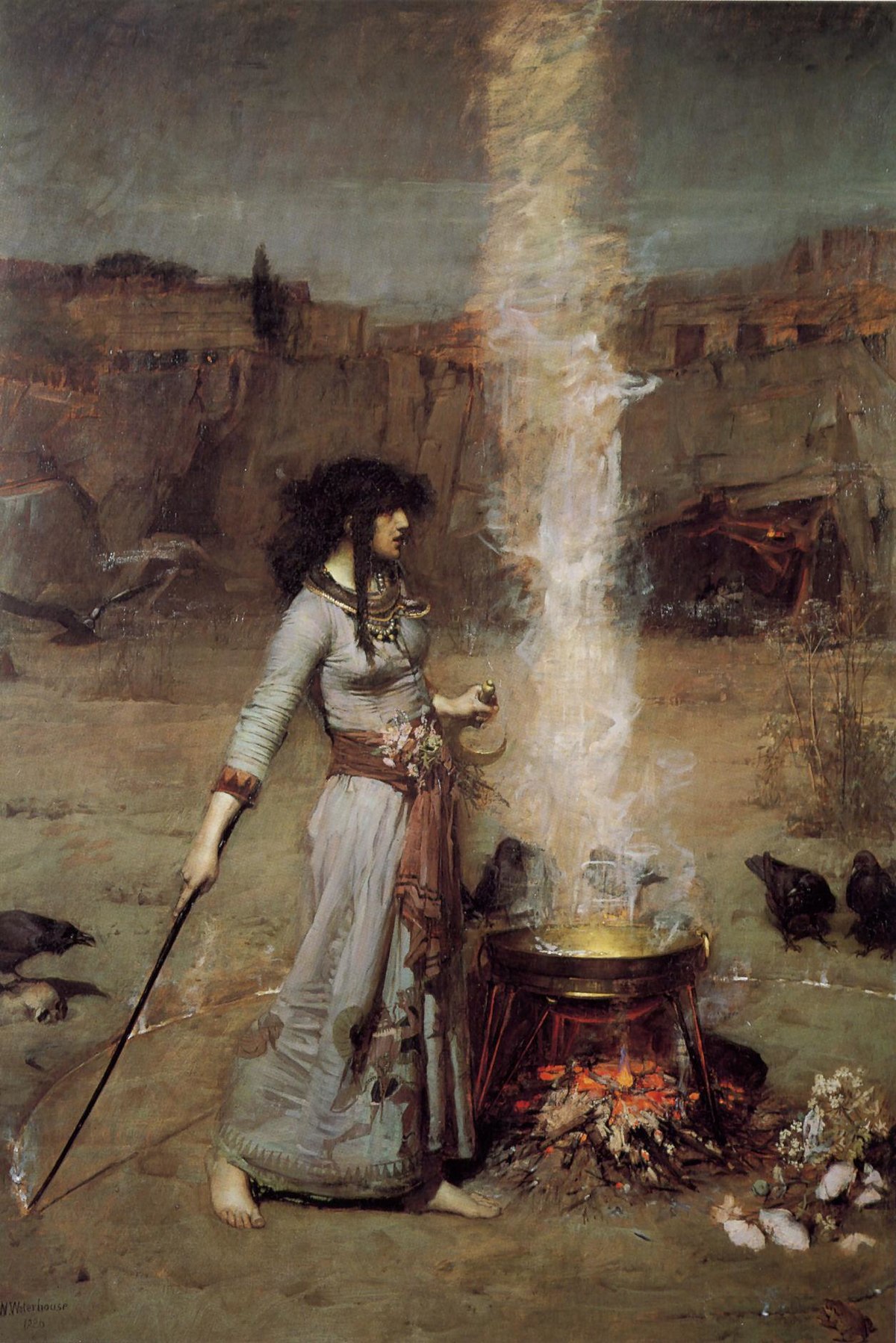 1200x1798 The Magic Circle (Waterhouse Painting) - The Magic Circle Painting