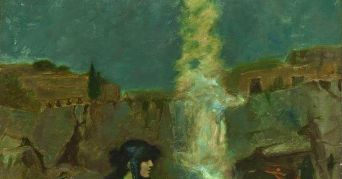 687x360 Beautiful Paintings John William Waterhouse The Magic Circle - The Magic Circle Painting