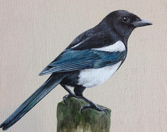 340x270 Magpie Painting Etsy - The Magpie Painting