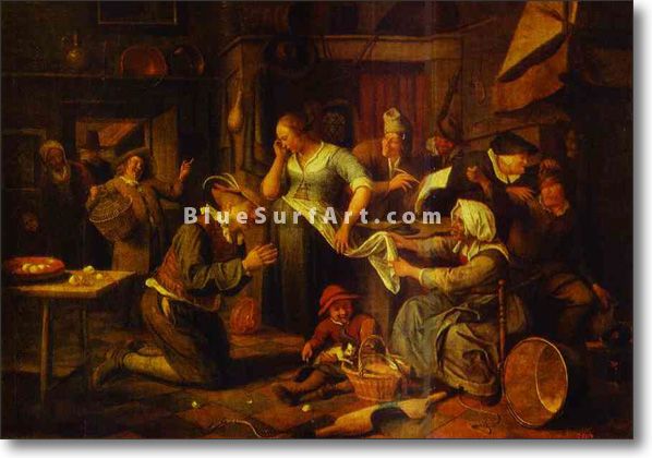 598x420 Signing Of A Marriage Contract - The Marriage Contract Painting