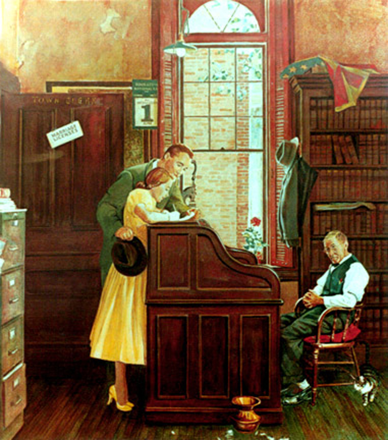 762x864 The Marriage Contract - The Marriage Contract Painting