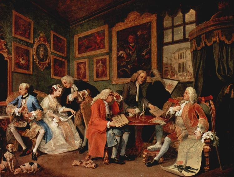 750x569 The Marriage Contract, C.1743 - The Marriage Contract Painting