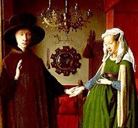 200x185 Arnolfini Portrait, Jan Van Eyck Interpretation, Analysis - The Marriage Contract Painting