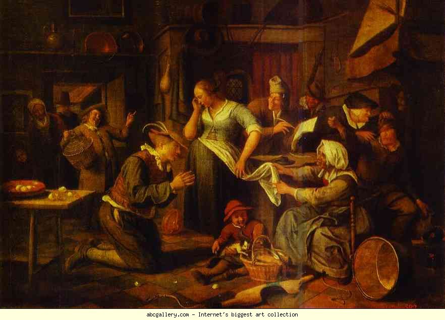 882x635 Jan Steen Biography Amp 27 Most Important Artworks Olga's Gallery - The Marriage Contract Painting