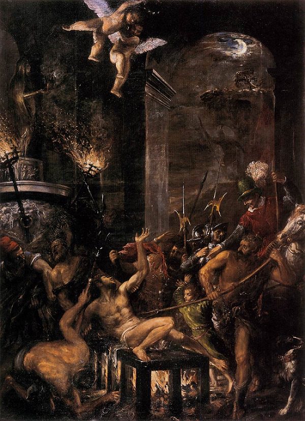 600x829 The Martyrdom Of St Lawrence, 1557 59 By Titian - The Martyr Painting
