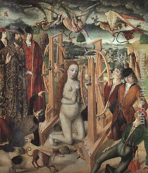 513x600 Fernando Gallego The Martyrdom Of Saint Catherine Painting - The Martyr Painting