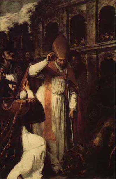 400x615 Martyrdom Of Januarius In The Amphitheatre - The Martyr Painting