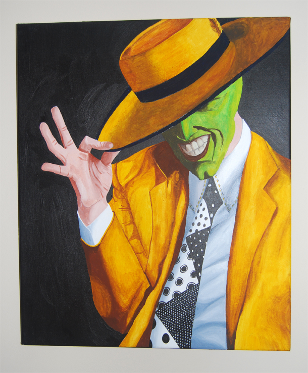 610x738 Paintings - The Mask Painting