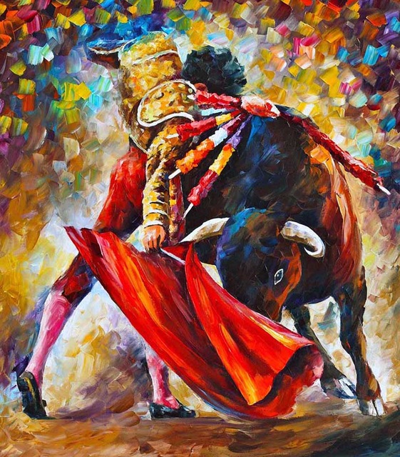 561x640 New Arrival Wall Decor Craft About Matador Oil Painting On Canvas - The Matador Painting