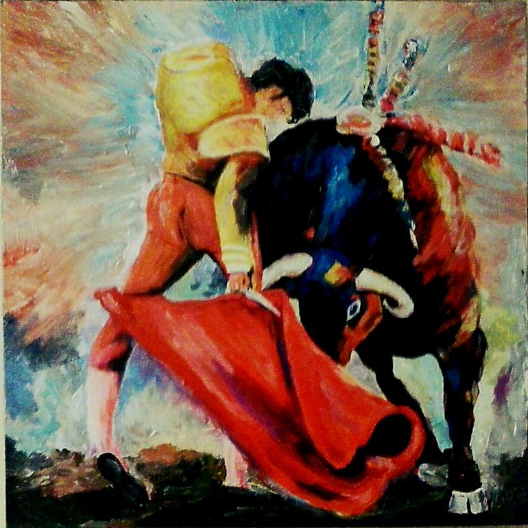 770x770 Saatchi Art The Toreador Becomes The Matador Painting By Adam Boarman - The Matador Painting