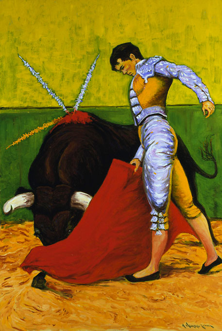 457x680 Thierry Hennequin Impressionist Paintings Collection - The Matador Painting