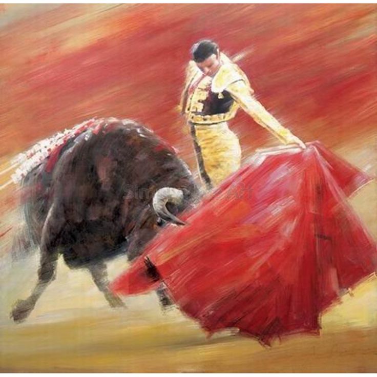 736x736 8 Best Bull Fighter Images On Racing, Spain - The Matador Painting