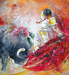 276x300 Bullfighter Paintings Fine Art America - The Matador Painting