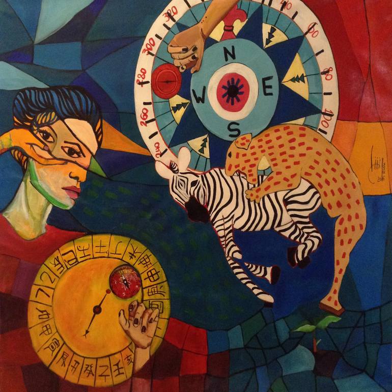 770x770 Saatchi Art The Maze Painting By Rasha Amin - The Maze Painting