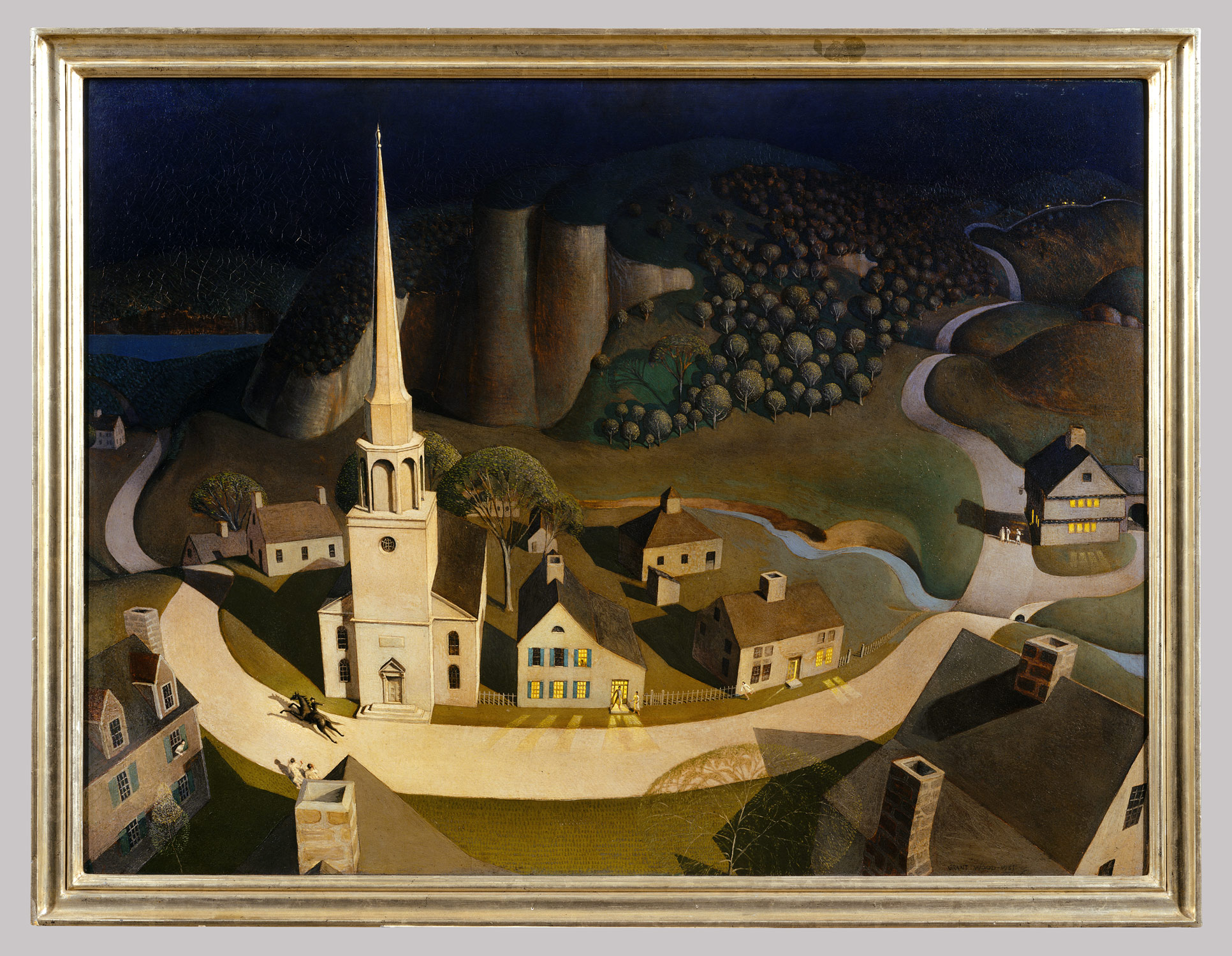 1932x1500 The Midnight Ride Paul Revere Grant Wood 50.117 Work - The Midnight Ride Of Paul Revere Painting