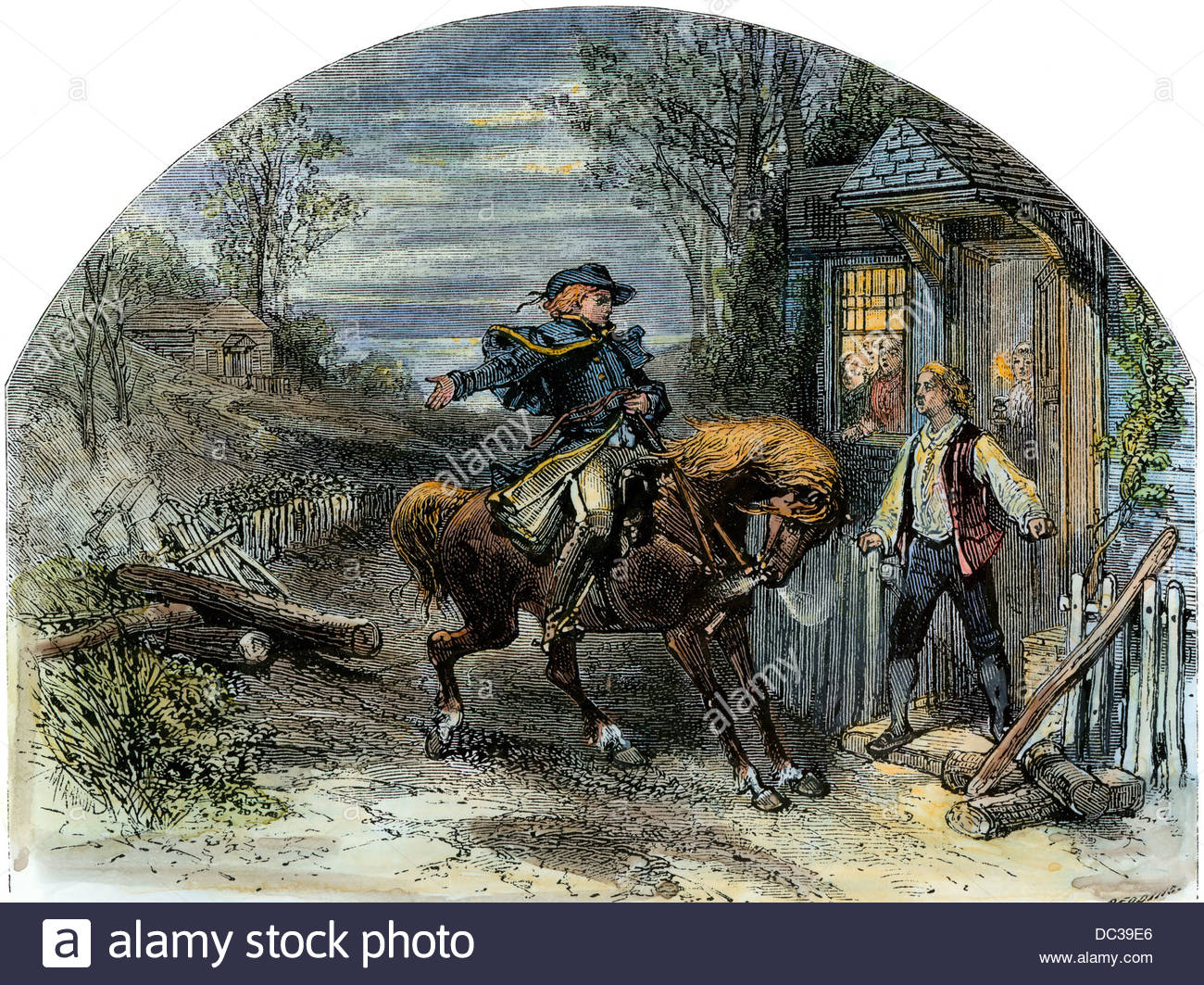 1300x1063 Midnight Ride Of Paul Revere, Starting The American Revolution - The Midnight Ride Of Paul Revere Painting