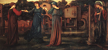 350x161 The Mill (Burne Jones Painting) - The Mill Painting