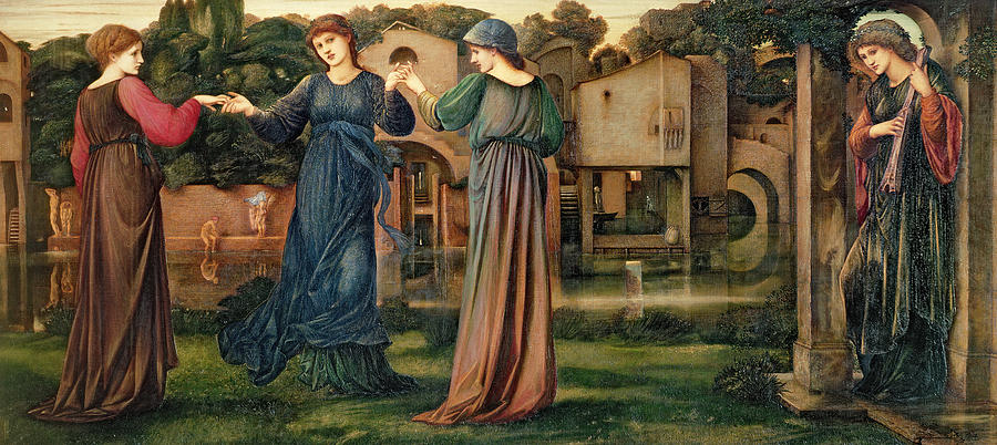 900x402 The Mill Painting By Sir Edward Burne Jones - The Mill Painting