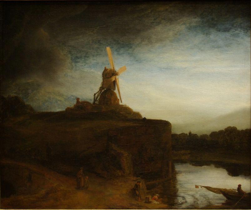 803x672 The Mill By Rembrandt - The Mill Painting