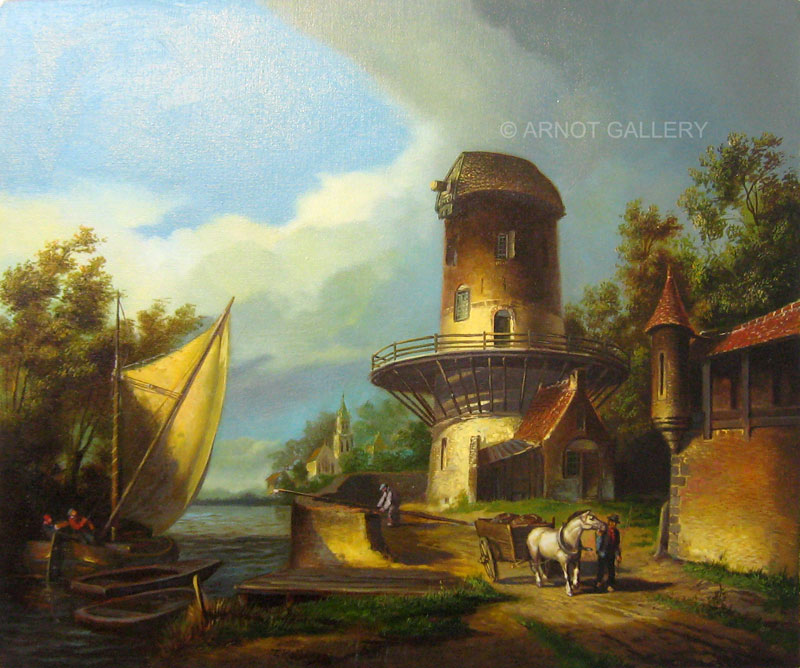 800x668 Theo Reijmers - The Mill Painting