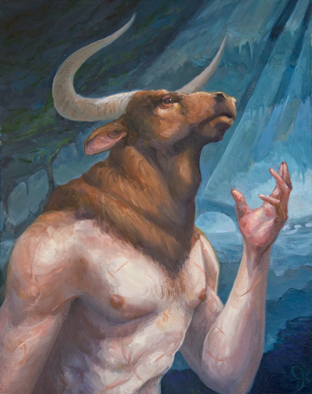 The Minotaur Painting