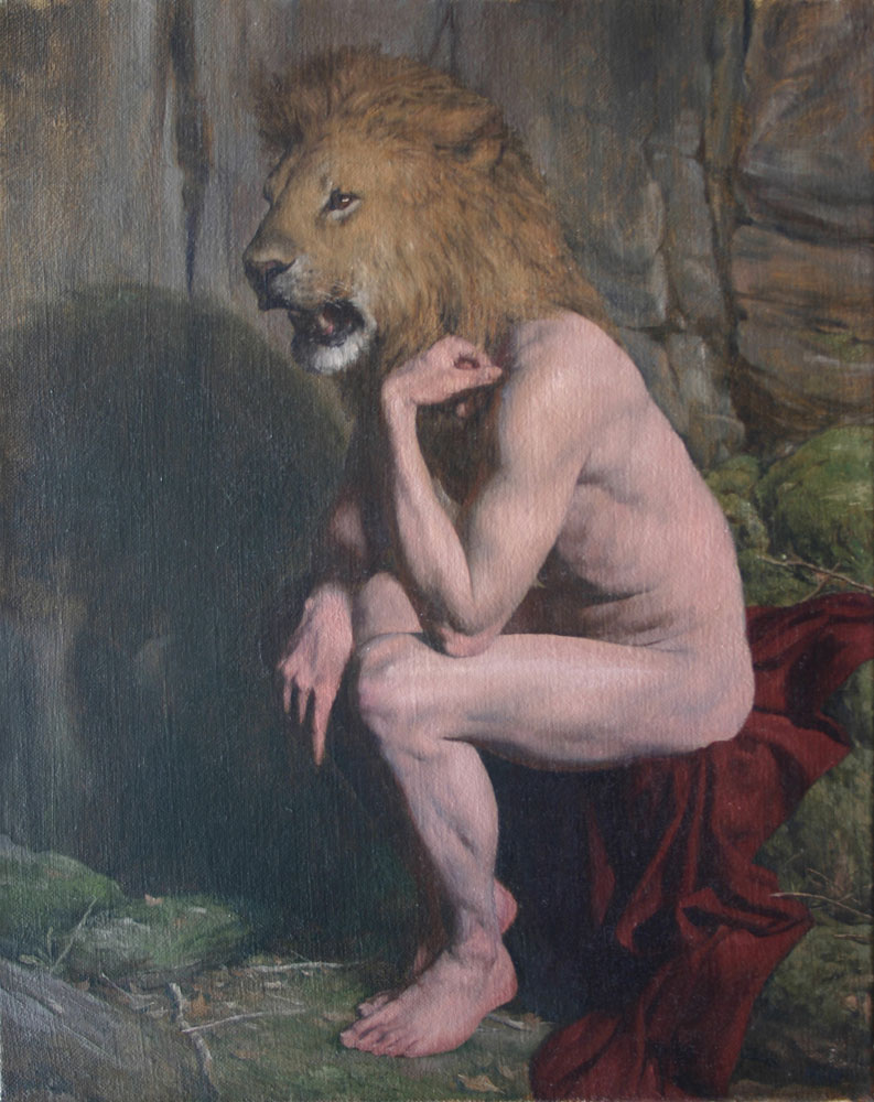 793x1000 Oh, By The Way Beauty Painting Paul Reid - The Minotaur Painting