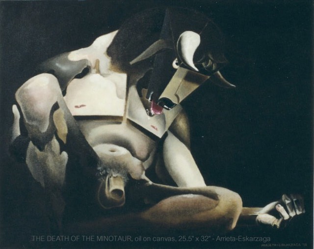 640x506 Rafael Arrieta Eskarzaga Artwork The Death Of The Minotaur - The Minotaur Painting